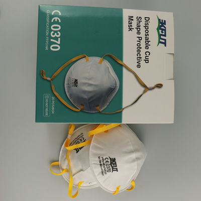 3D verhinder Gezicht van het Griep het Witte Burgerlijke Beschikbare Masker 4 Lagen