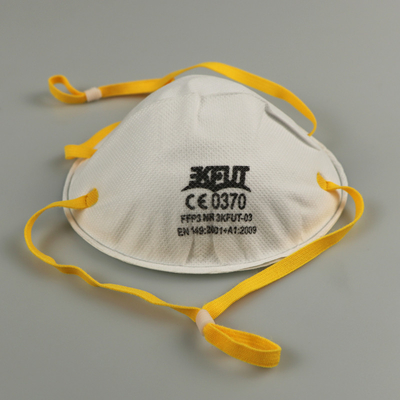 Het witte 3D Masker van het Ontwerp Beschikbare Gezicht FFP3 met Hoofdbanden