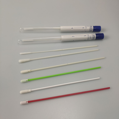 Steriele Nasale/Orale NP Swab Kit Individueel Verpakte Wattenstaafjes Met PP Transportbuis Wit OEM