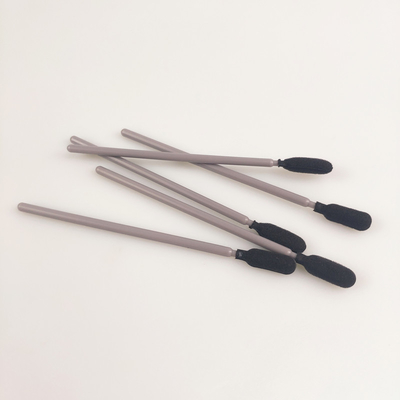 De zwarte Ronde Schoonmakende Zwabbers van het Spons Hoofdschuim met Grey Handle