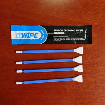 24mm Individuele de Sensor Schoonmakende Zwabbers van Verpakkingsmicrofiber met Dubbele Hoofden