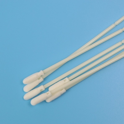 15cm de Medische Steriele Mondelinge Bemonstering Bijeengekomen Zwabber van het Schuimuiteinde met ABS Stok