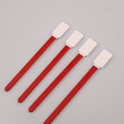 Vierkante TOC-de Polyesterzwabber van de Specimeninzameling met 125mm Rode pp Stok