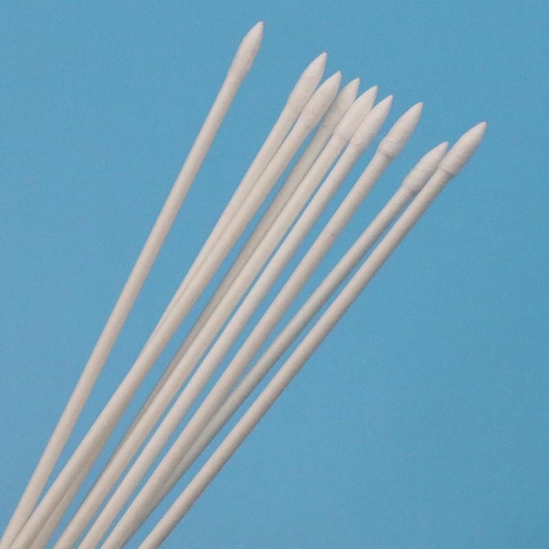 BB-013 Biologisch afbreekbare papierstok Mini Pointed Cleanroom Q Tips Industriële reiniging Cotton Bud Swab Huby Stick