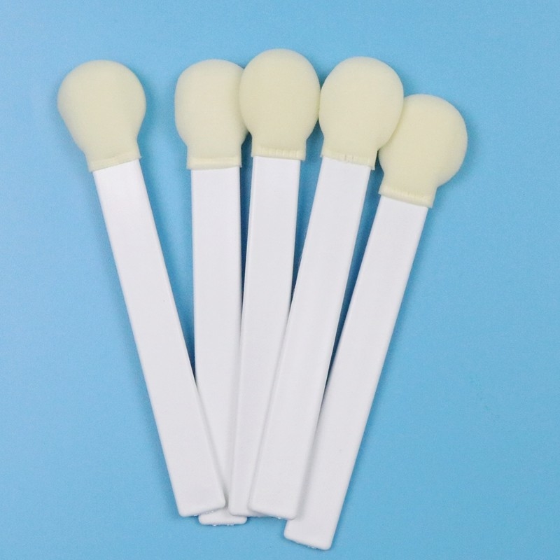 145 mm Wit PP Stick 30 mm Grote Ronde Hoofd Sponge Stick Medisch schuim Swab Applicator