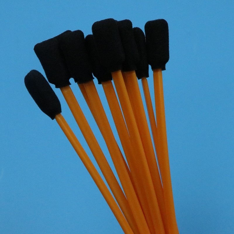 5" Lint Free Black Sponge Swab Orange Stick Rectangular Cleanroom Foam Swab voor het schoonmaken van de printer