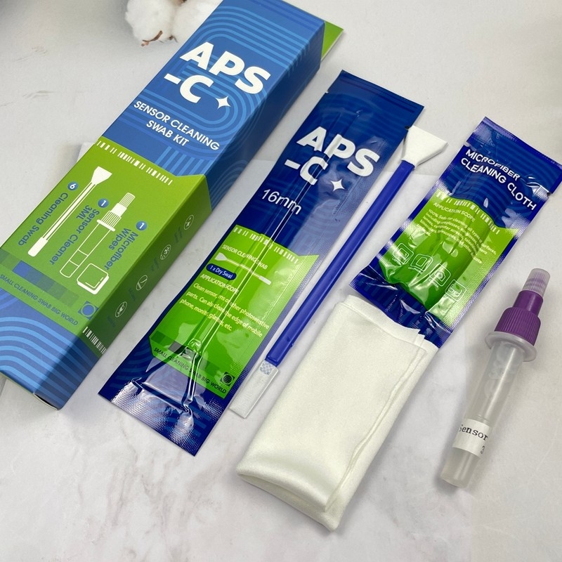16mm APS-C Camera Sensor Reiniging Kit 3-in-1 Swabs Individueel verpakt CMOS / CCD Reinigingsinstrumenten