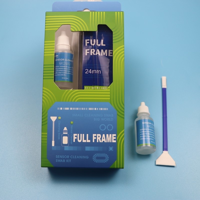 2 in 1 Lint Free Camera Cleaner Microfiber Sensor Swab Full Frame Camera Cleaning Kit met vloeistof