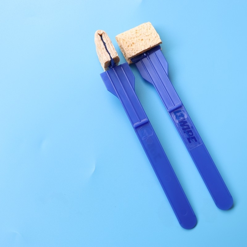 Hoge absorptie Rectangular Cellulose Sponge Stick Sample Collection Stick-mounted Sponge Swab Applicator