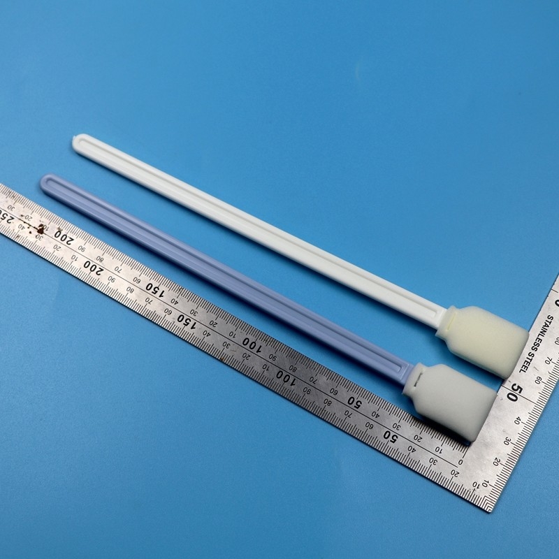 228mm Lintvrij Wit Extra Lang Handvat Rectangular Cleanroom Swab UV Printer Reinigingsfoamswab