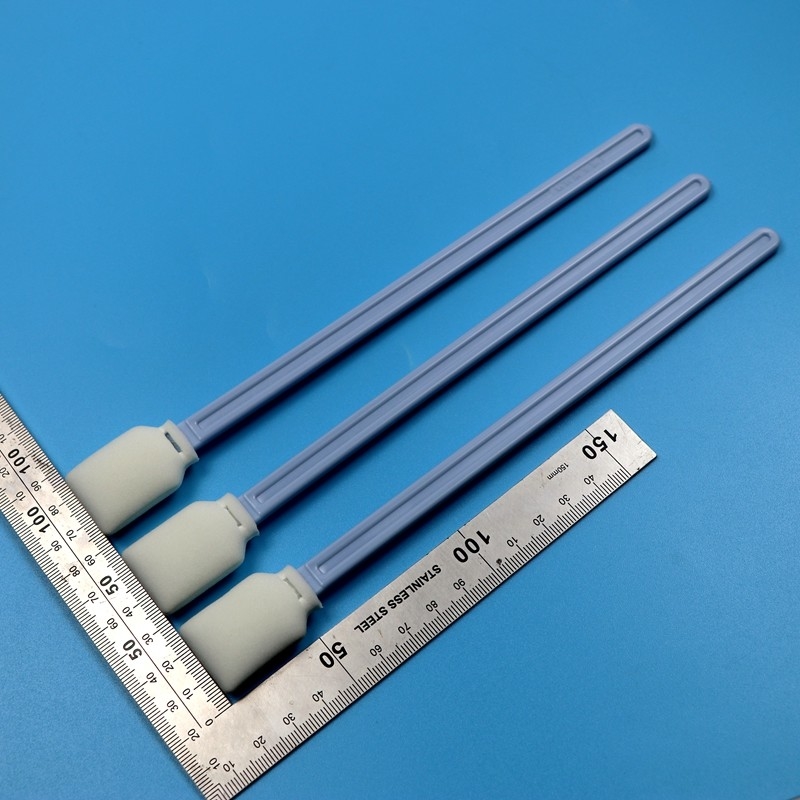 228mm Lintvrij Blauw Lang Handle Rectangular Cleanroom Swab Grootformaat Printer Reiniging Swab