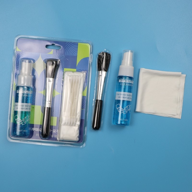 3 in 1 Microfiber Wipes Camra Reiniging Kit met Vloeibare Screen Reiniging Kit met Vloeibare