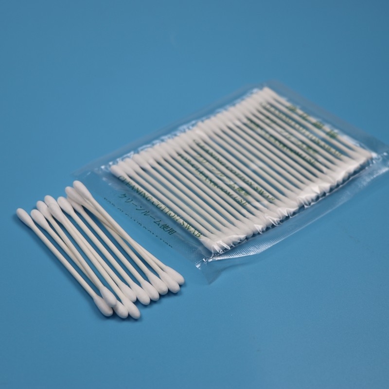 CA-002 Milieuvriendelijke Q-tips met dubbele kanten Industrieel schoonmaakdoek Katoenpoten Schoonkamer katoenswab