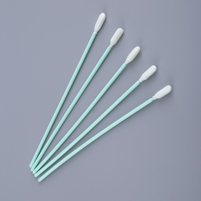 Long Handle 163mm Foam Tip Swabs Zwarte/groene/blauwe precieze reinigingsswabs (TX 740) voor elektronica en slotreiniging