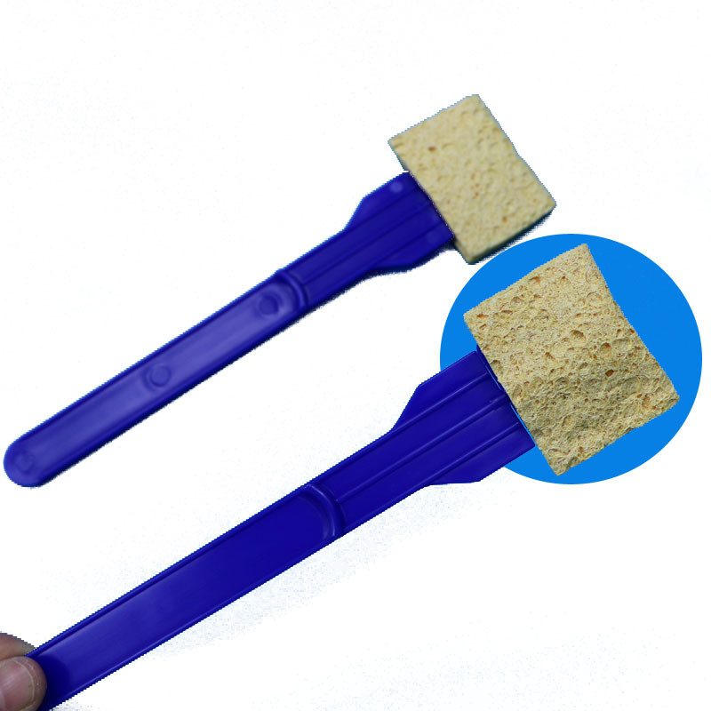 Eenmalige PP-stick Cellulose schuim swab omgevingsoppervlakte bemonstering sponsstick voor laboratorium