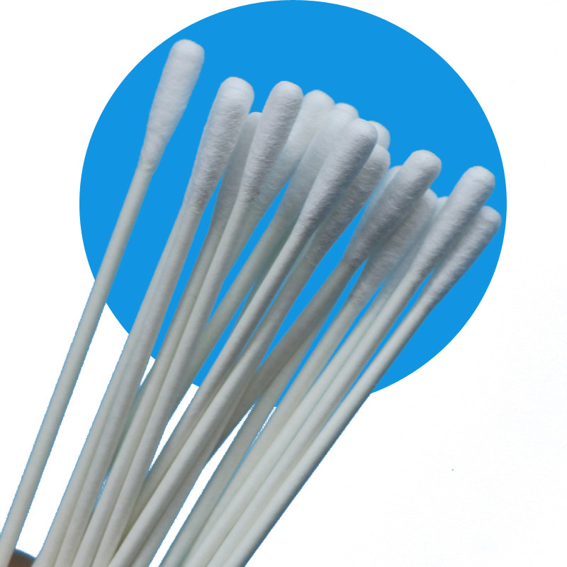 Eco-vriendelijke papierstok 3,2 mm Kleine ronde Qtips Cleanroom Cotton Bud Swab met dubbele koppen
