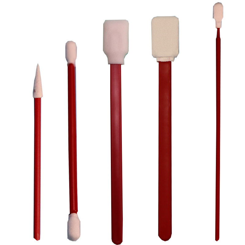 Pluisvrije Rode PP-Stok Schuim Detail Swab Microvezel Auto Reiniging Swab Kit Voor Precisie Reiniging