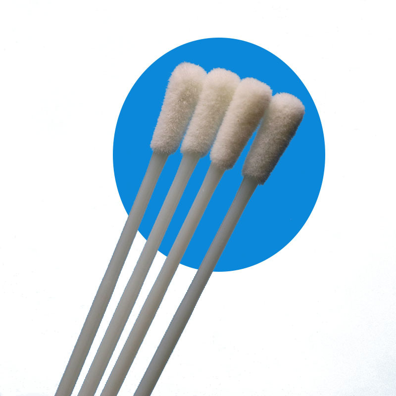 146 mm Individueel Gewikkeld Vlokken Nylon Oraal Monsterneming Swab Steriele monsternamingen Swab zonder breekpunt Voor medisch gebruik