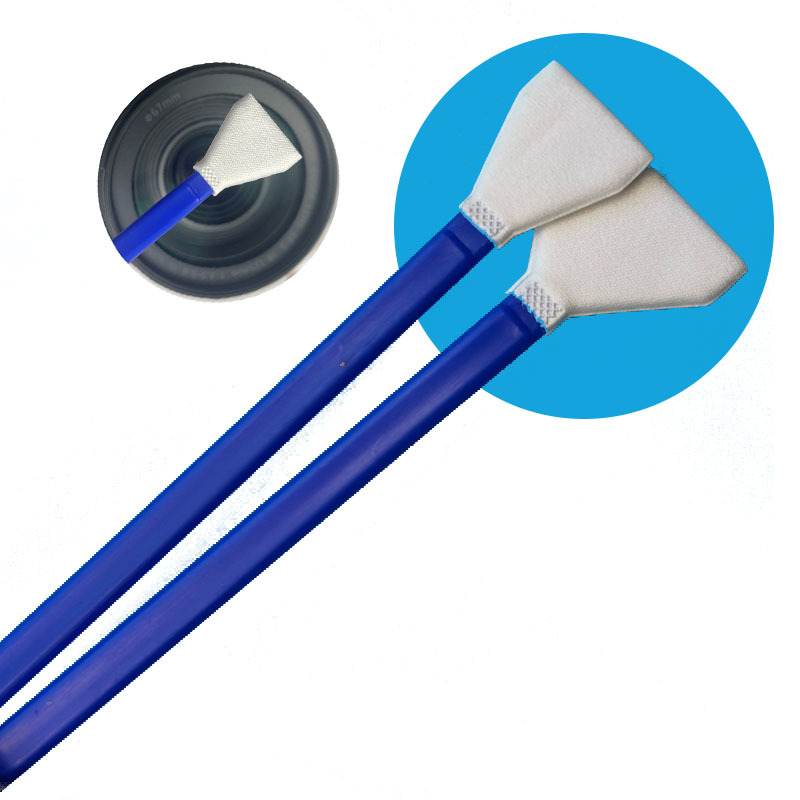 Individueel verpakte 16mm V-vormige microvezel DSLR camera reinigingsstaafjes APS-C sensor swabs voor precisie reiniging