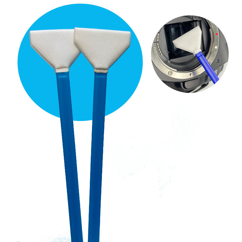 Individuele verpakking 24mm V-vorm Microfiber DSLR Camera Reiniging Swab Stof verwijderen Sensor Swab Volle frame