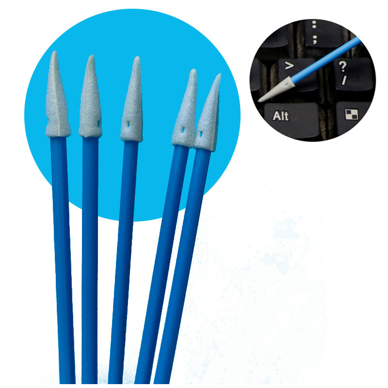 TX750 Ultra Low Lint Mini Puntige Cleanroom Spons Detail Swab ESD Schuim Swab voor Precisie Reiniging