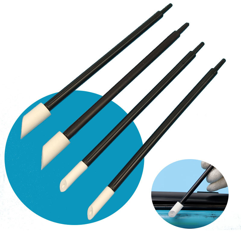 8mm Slanted PU Foam Swab with Rigid PP Stick for Printer Cleaning ISO9001 Certified