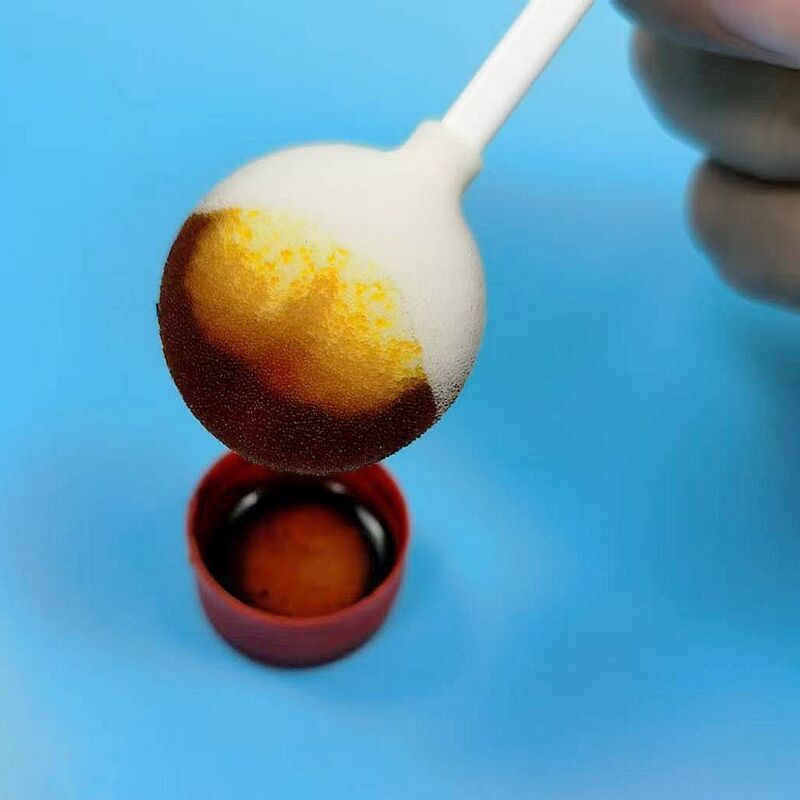 Wondreinigingsspons met hoge vloeistofcapaciteit: 105 mm handvat met grote ronde kop voor efficiënt exsudaatbeheer