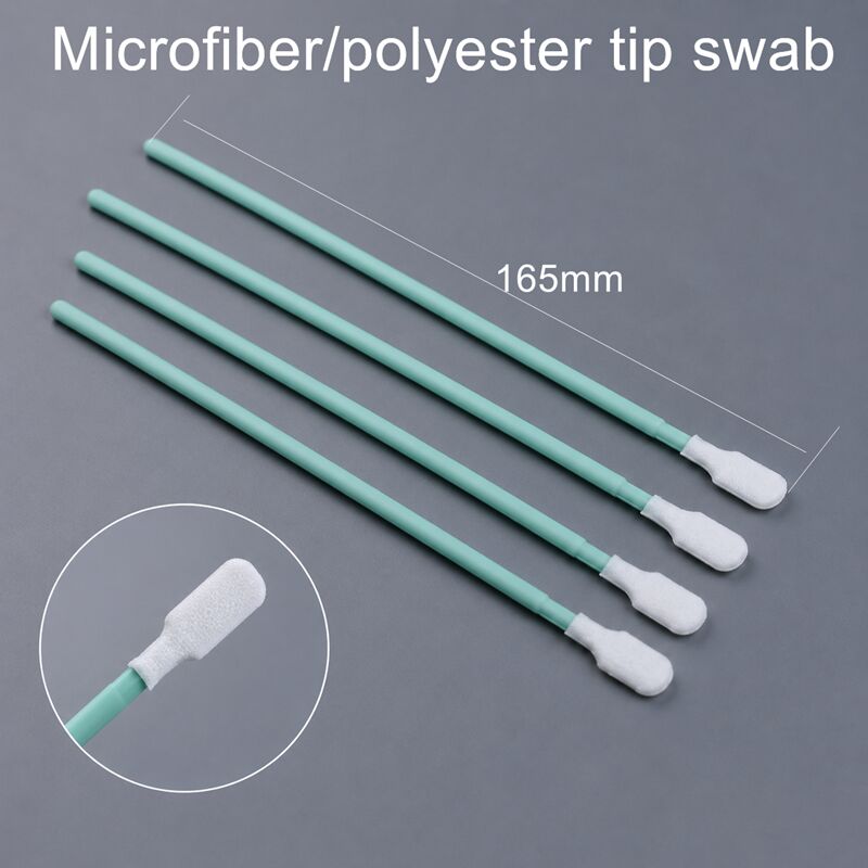 TX761 Cleanroom Polyester Swab met Lint-vrije punt en Duurzame PP Handle voor PCB en optische lens Reiniging 6.6 Inch 100pcs