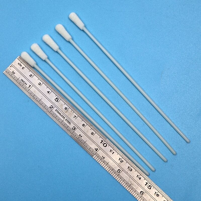 145mm ABS Stick Flocked Nylon Sterile Swab Flu Test Sampling Swab Oral Specimen Collection Swab without Breaking Point