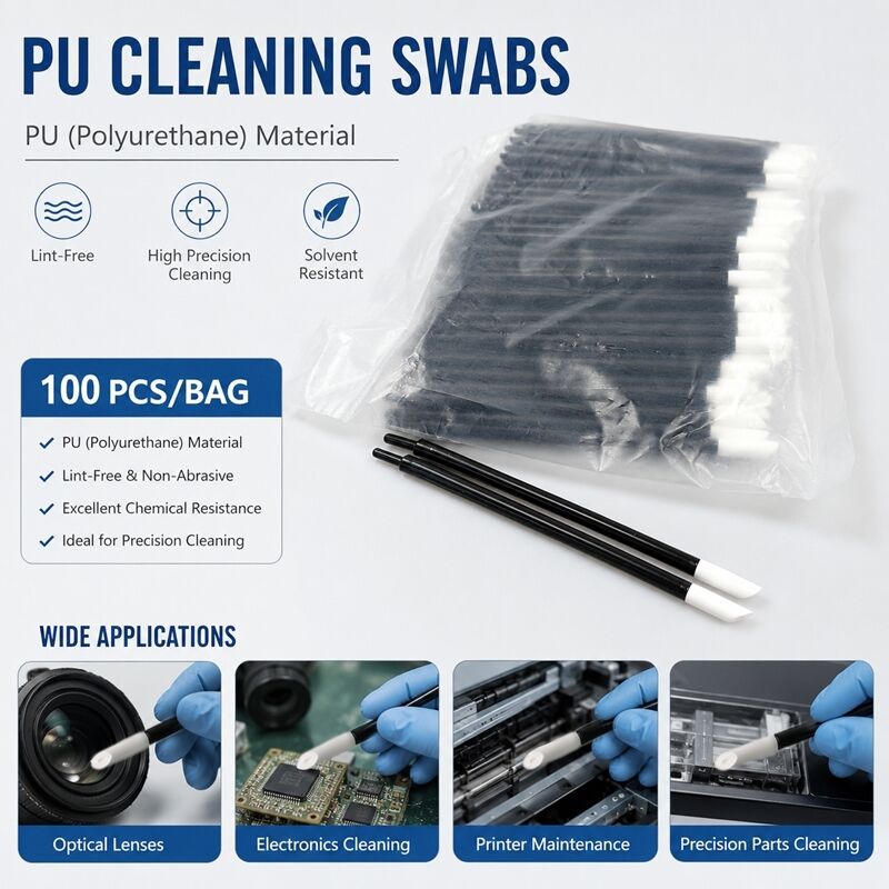 T-11 Ruby Stick Lint Free Swab 5mm High Absorbency PU Foam, wasbaar en zonder lint voor printer- en optische reiniging