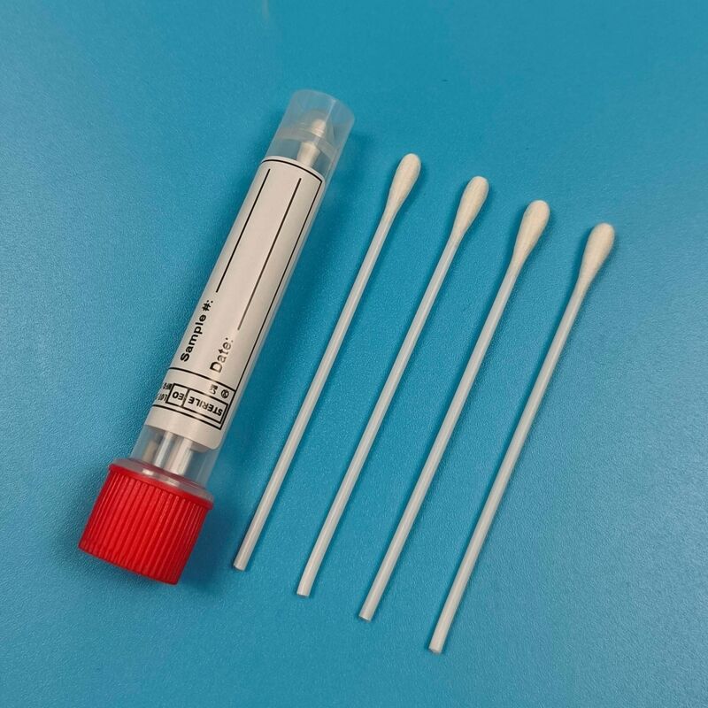 9 cm PS Stick Steriele Dacron orale swab grieptest Proefproefverzameling Swab oppervlakte bemonstering Swab voor milieumonitoring