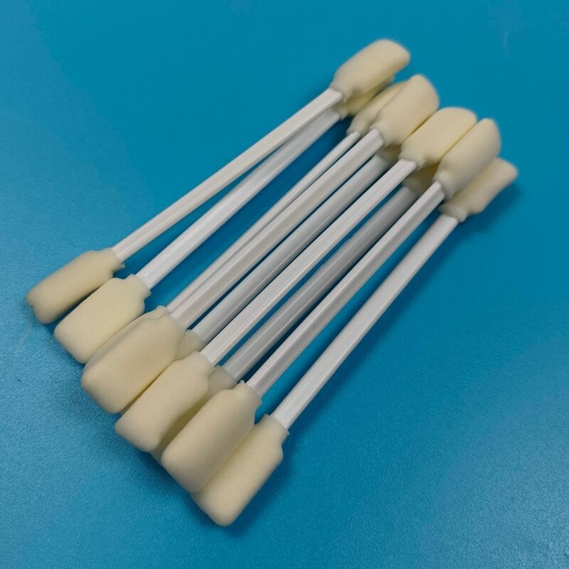 Witte PP-stick, rechthoekig sponsreinigingsstaafje met dubbele uiteinden Mimaki-printerreinigingsschuimtip Cleanroom-wattenstaafje