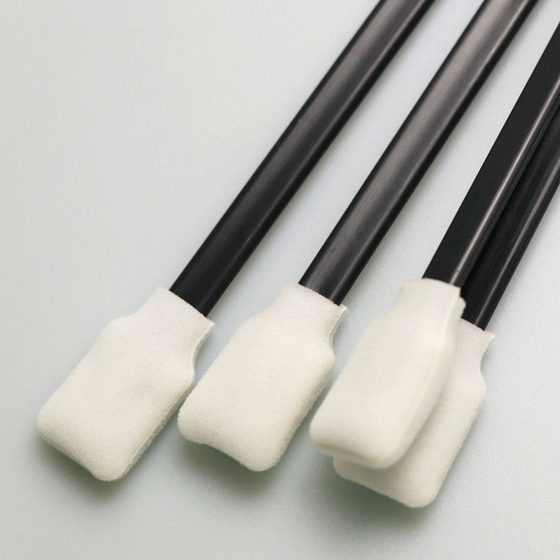 Polystyreen handvat Rectangular Foam Swabs met 128 mm lengte voor Lint-vrije cleanroom reiniging